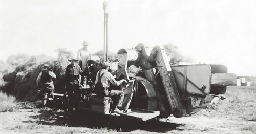 Baling Hay, Antelope Valley, California, 1930s