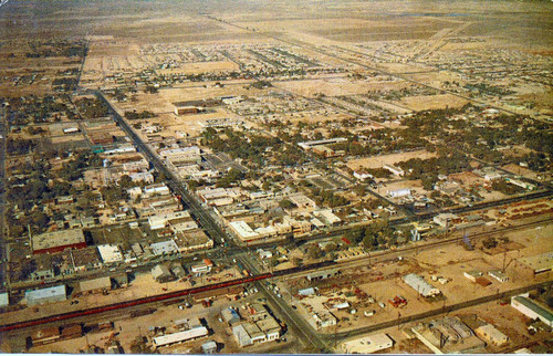 Aerial View of Lancaster, California, 1950s