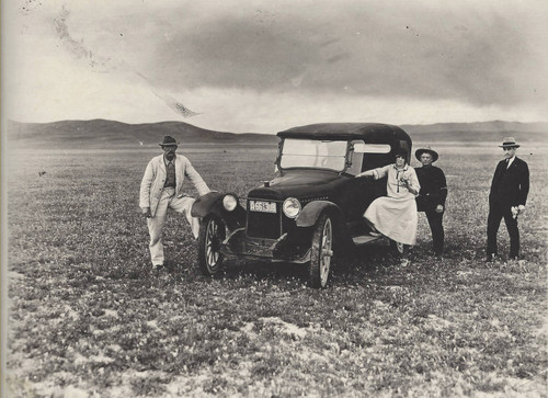 George Kinton and Others in Poppy Field, near Rosamond, California