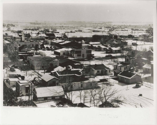 View of Lancaster Under Blanket of Snow, Lancaster, California, 1949