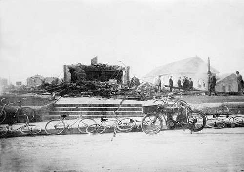 Santa Cruz High School, after the 1913 fire