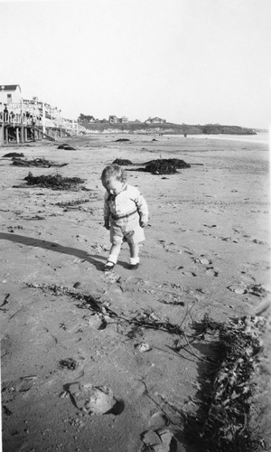 Allen Sterling Jr. on the Beach in Front of the Boardwalk