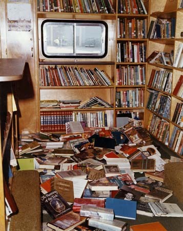 Interior of the Santa Cruz Public Library's Bookmobile