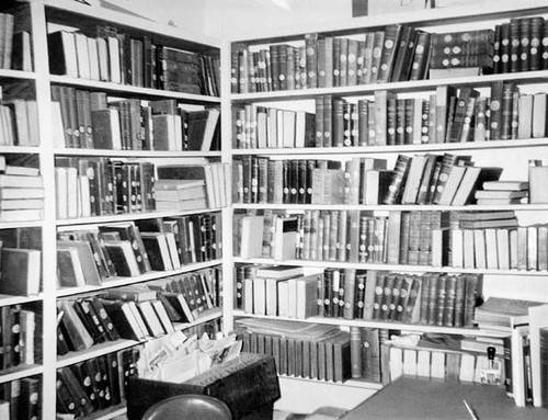 Books in the Santa Cruz Carnegie (Main) Library's basement