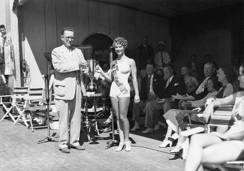 Miss California Pageant on the Boardwalk bandstand