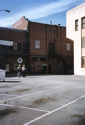 Parking lot of the old county jail