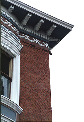 Single brick on the Trust Building