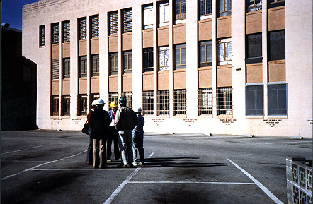 Parking lot by the old county jail