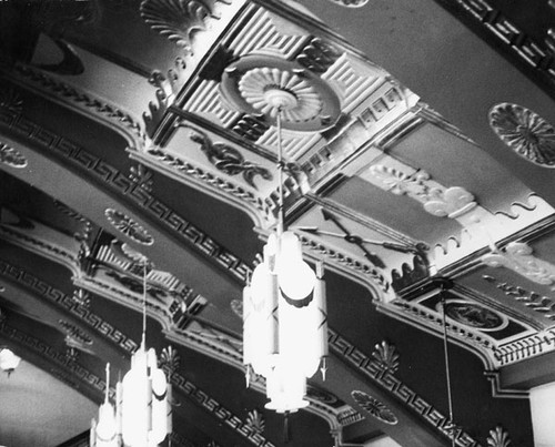 Ceiling of the Del Mar Theatre