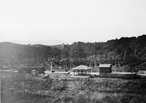 Depot and freight platform for the Southern Pacific Railroad and San Juan Pacific Railroad at Chittenden