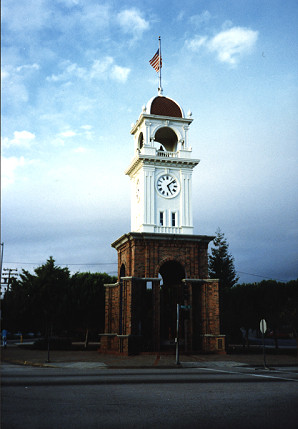 Town clock stopped at 5:04 p.m