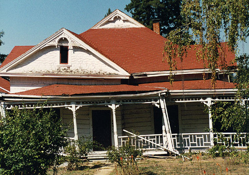 House with severe damage from the earthquake