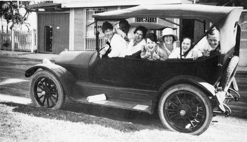 Wilson Family and Friends Ready for a Car Ride