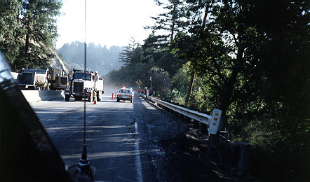 Cleaning up Highway 17 after the 1989 earthquake