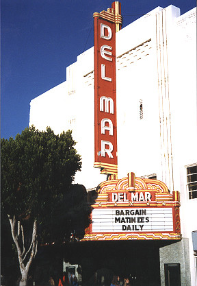 Del Mar Theatre and marquee