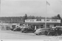 Camp Evers Gas Station with Cars