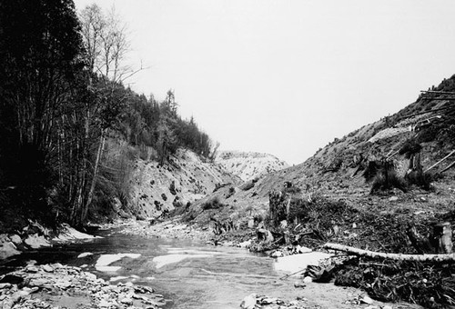 Newell Creek, before the construction of Newell Creek Dam