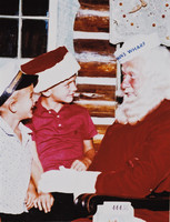 Santa Claus with Two Boys