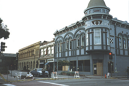 Looking down Cooper Street