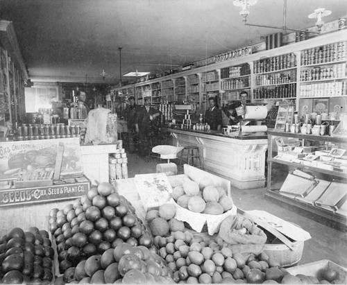 The interior of a grocery store