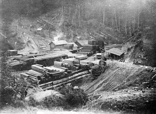 The first lumber mill at Laurel