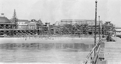 Rebuilding of the Boardwalk after the 1906 fire