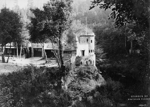 Robert Howden's Castle, overlooking the San Lorenzo River