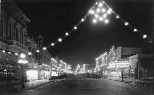 Holiday Lighting Along Main Street, Watsonville