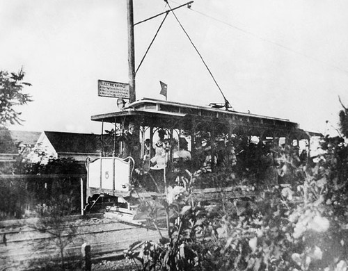 Streetcar No. 5 of the Santa Cruz Electric Railway