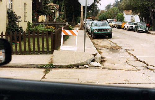 Cracks in Laurel Street