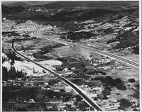 Aerial View of Scotts Valley over Standard Lumber Mill