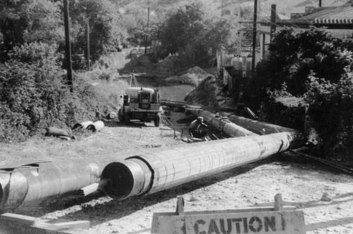 Pipes to be laid under the San Lorenzo River