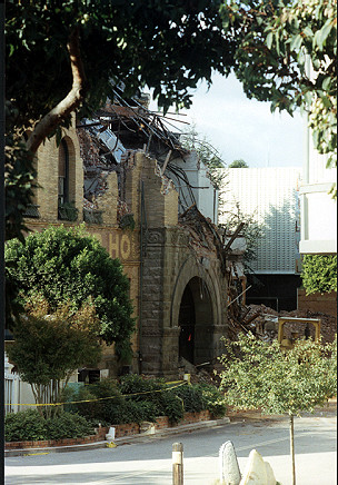 Extensive damage to the Cooper House