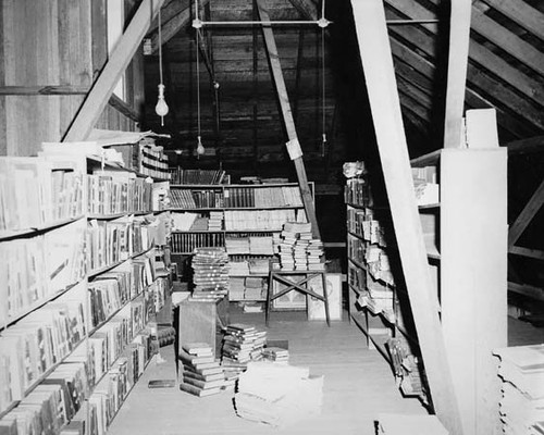 Attic of the Santa Cruz Carnegie (Main) Library