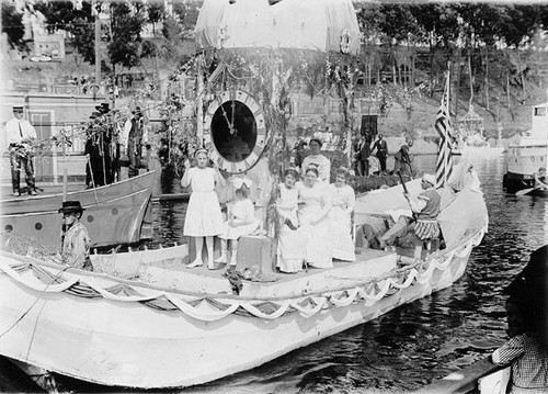 Elks float in the Water Pageant of 1912