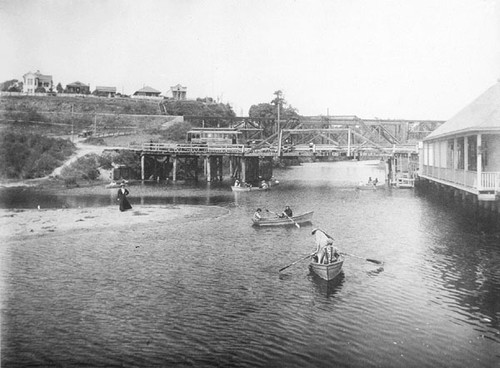 Row boaters on Soquel Creek