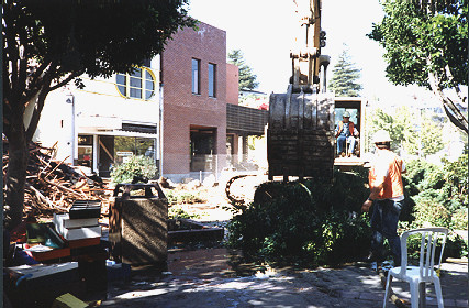 Demolition on upper Pacific Garden Mall