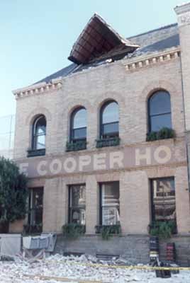 Cooper House, damaged in the Loma Prieta Earthquake