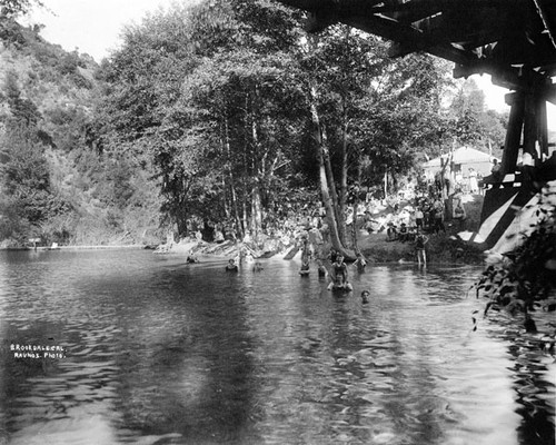 Swimming in the San Lorenzo River at Brookdale