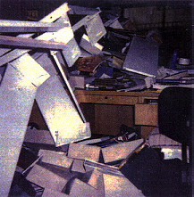 Boulder Creek Library after the earthquake