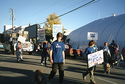 Santa Cruz SPCA in the holiday parade