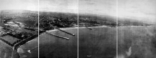 Aerial photograph of Santa Cruz by George Lawrence in 1906