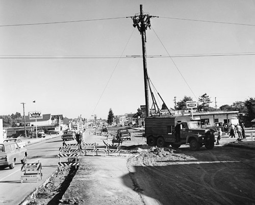 Roadwork on Ocean Street