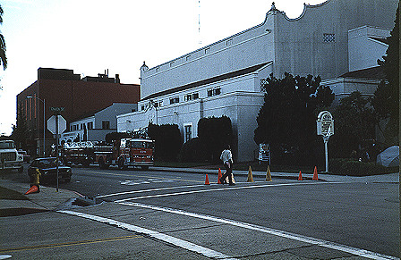 Corner of Church Street and Center Street after the 1989 earthquake