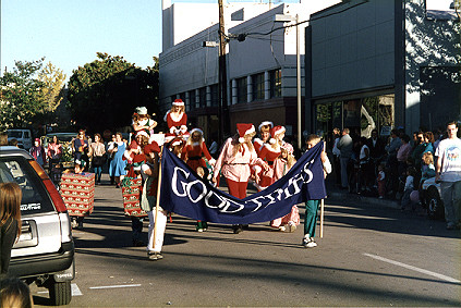 Holiday parade in 1989