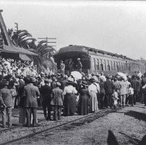 President Taft visits Santa Fe Depot