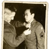 Warren Tsuneishi and Lt. General Hodge in Seoul