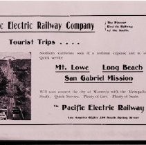 P.E. Railroad Advertisement