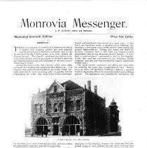 Monrovia Messenger Souvenir Edition 1897 page 1