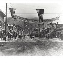 Monrovia Day c. 1906 (WELCOME Banner)